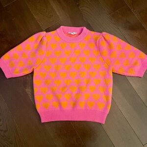 THML Pink and Orange Heart Sweater